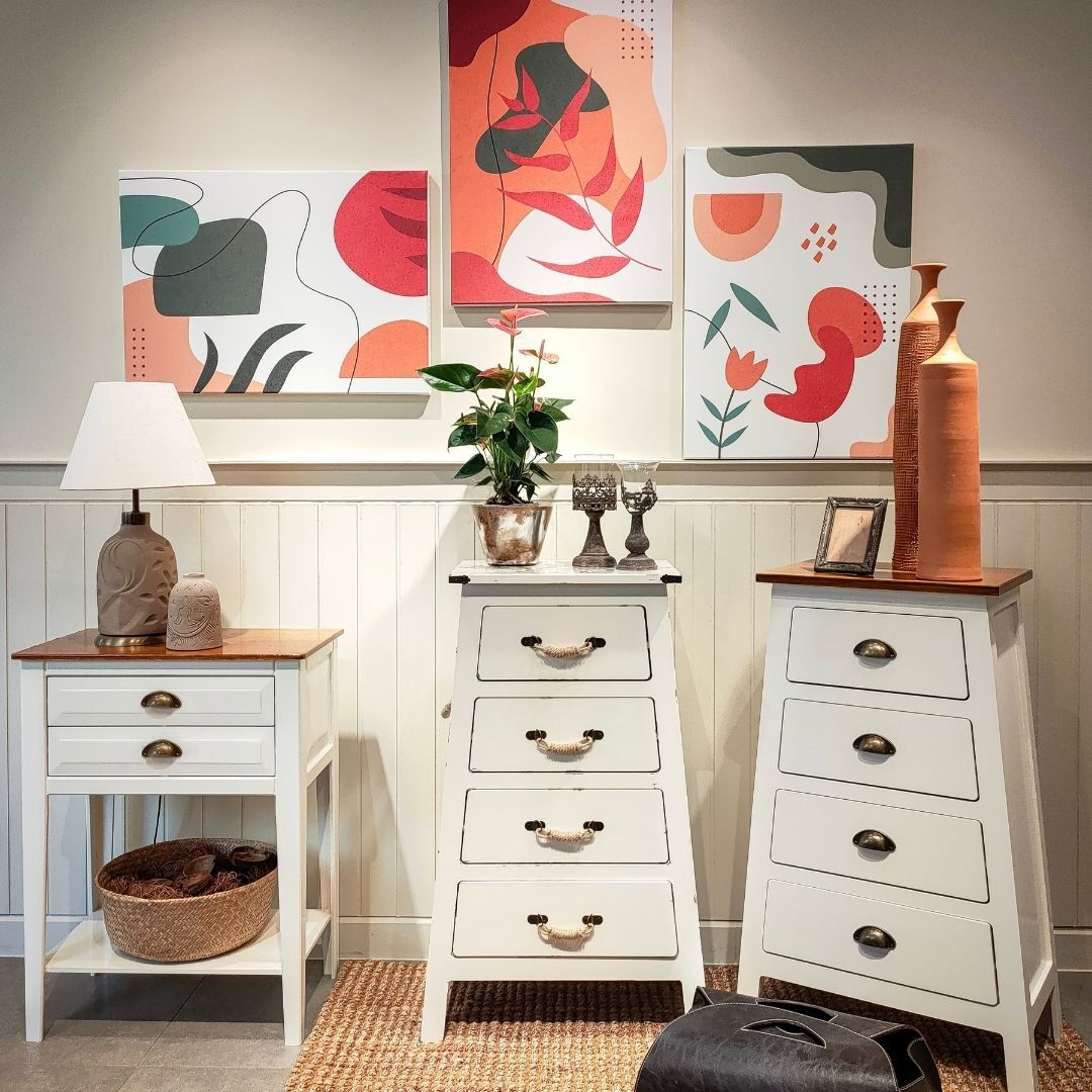 Ranch Atlı Dört Çekmeceli Konsol