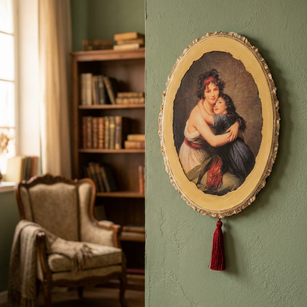 Anne pano yaşam alanında dekoratif duvar panosu kullanım görünümü
