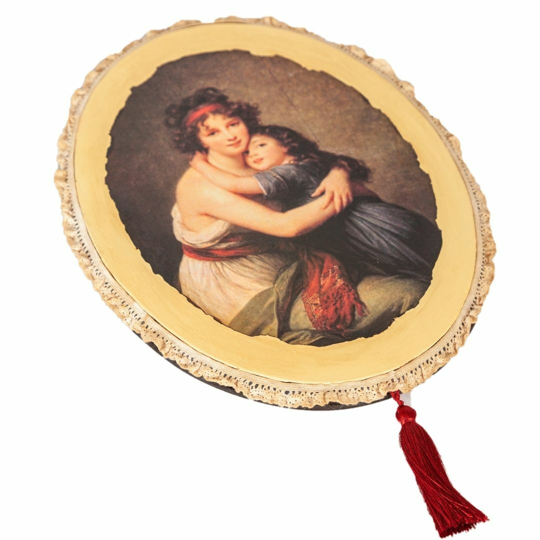 Anne pano oval çerçeveli dekoratif duvar panosu
