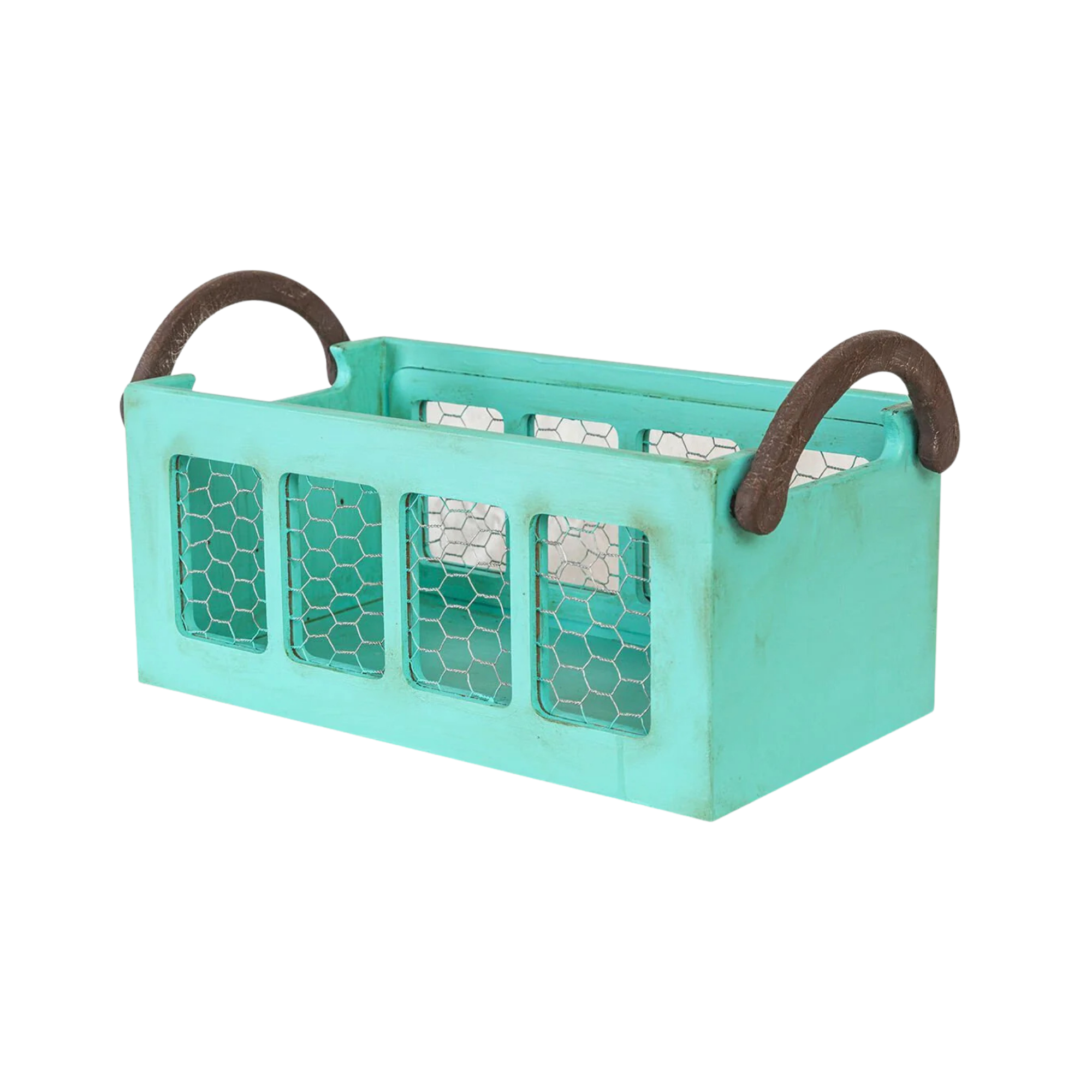 Aqua Mint Sepet, el yapımı dekoratif sepet, Orta Sofa