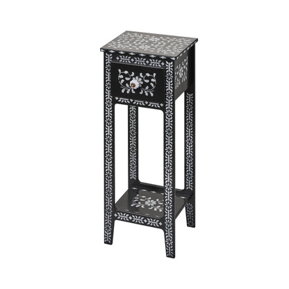 Desenli Siyah Mini Komodin