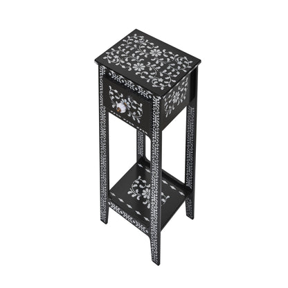 Desenli Siyah Mini Komodin