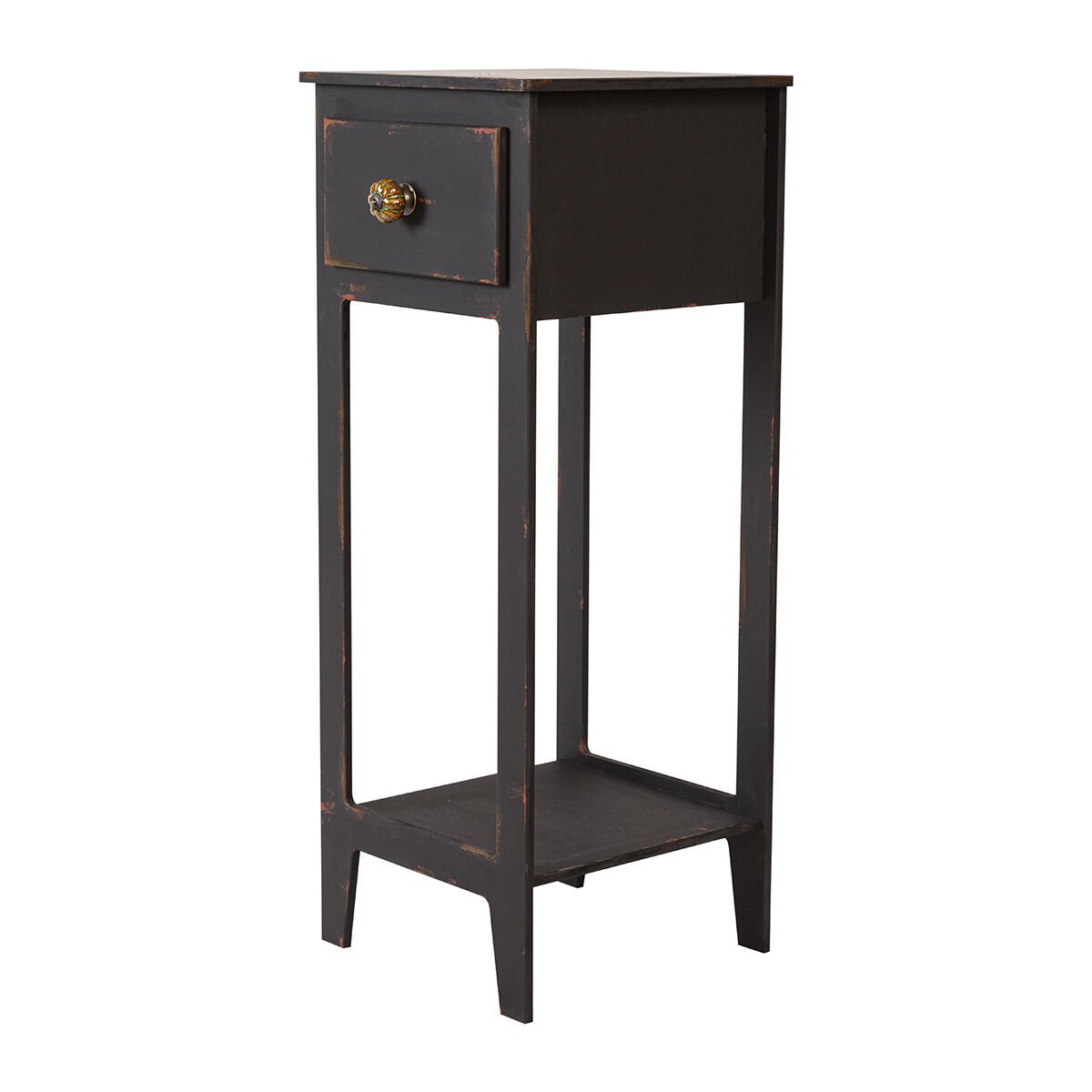 Hazan Siyah Eskitme Mini Dresuar