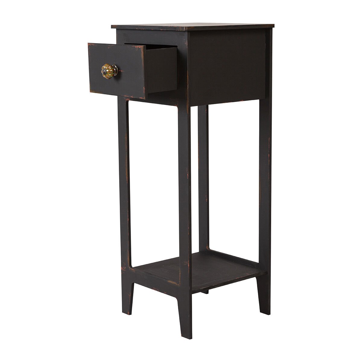 Hazan Siyah Eskitme Mini Dresuar