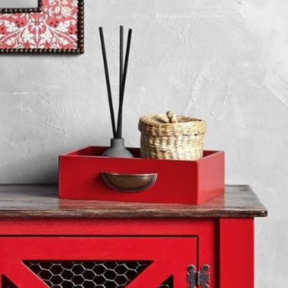 Kırmızı Sunumluk Çekmece