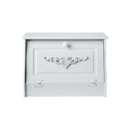 Paris Gri Ekmek Kutusu, eskitme rölyefli MDF ekmek kutusu, 39,5x25,5x26,5 cm, Orta Sofa