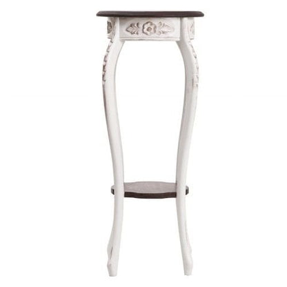 Hazal Beyaz Yan Sehpa Saksılık