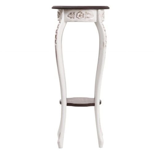 Hazal Beyaz Yan Sehpa Saksılık