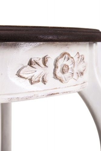 Hazal Beyaz Yan Sehpa Saksılık