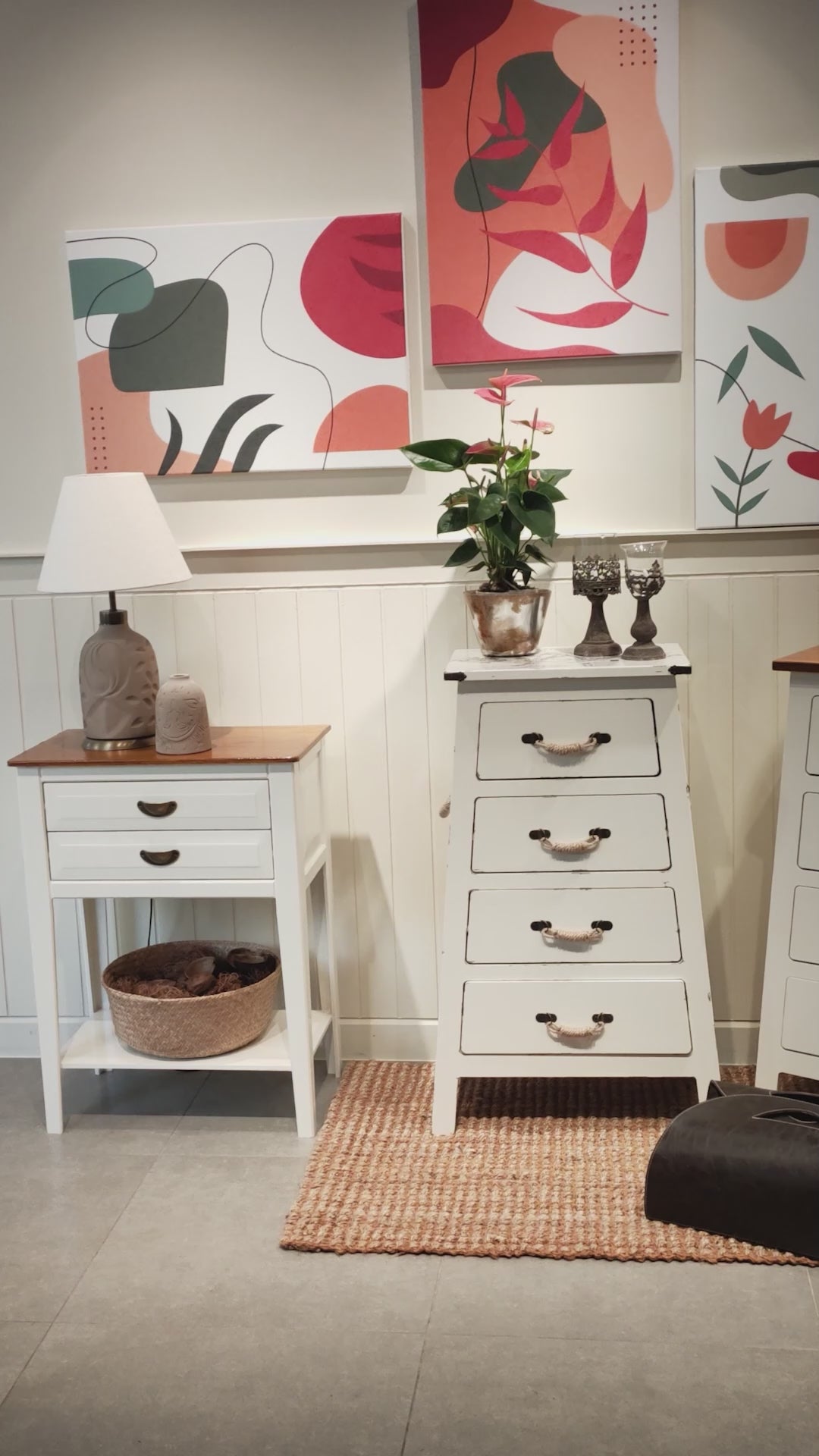 Ranch Atlı Dört Çekmeceli Konsol