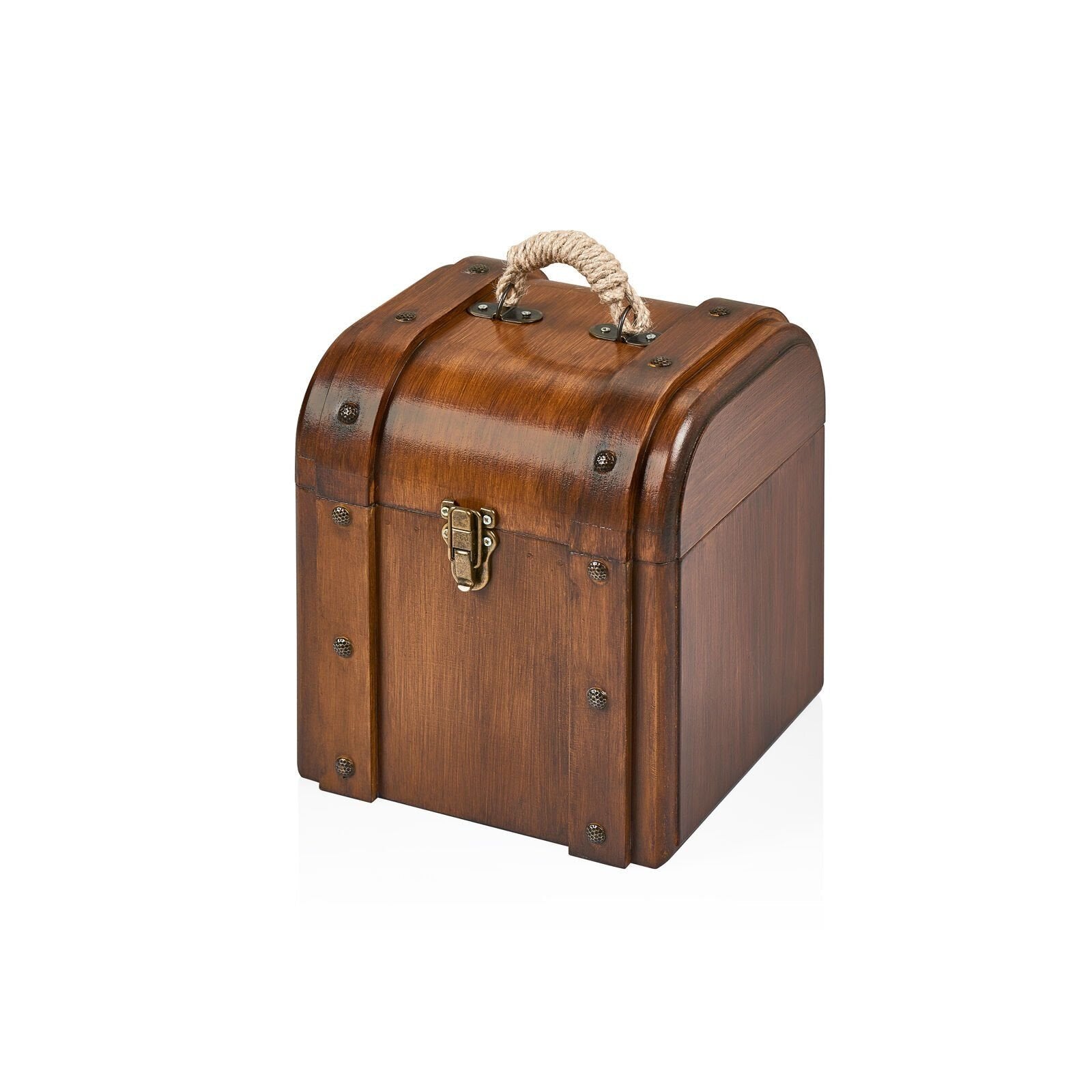 Rustik Bavul Kutu Orta Boy vintage tasarımlı dekoratif saklama kutusu