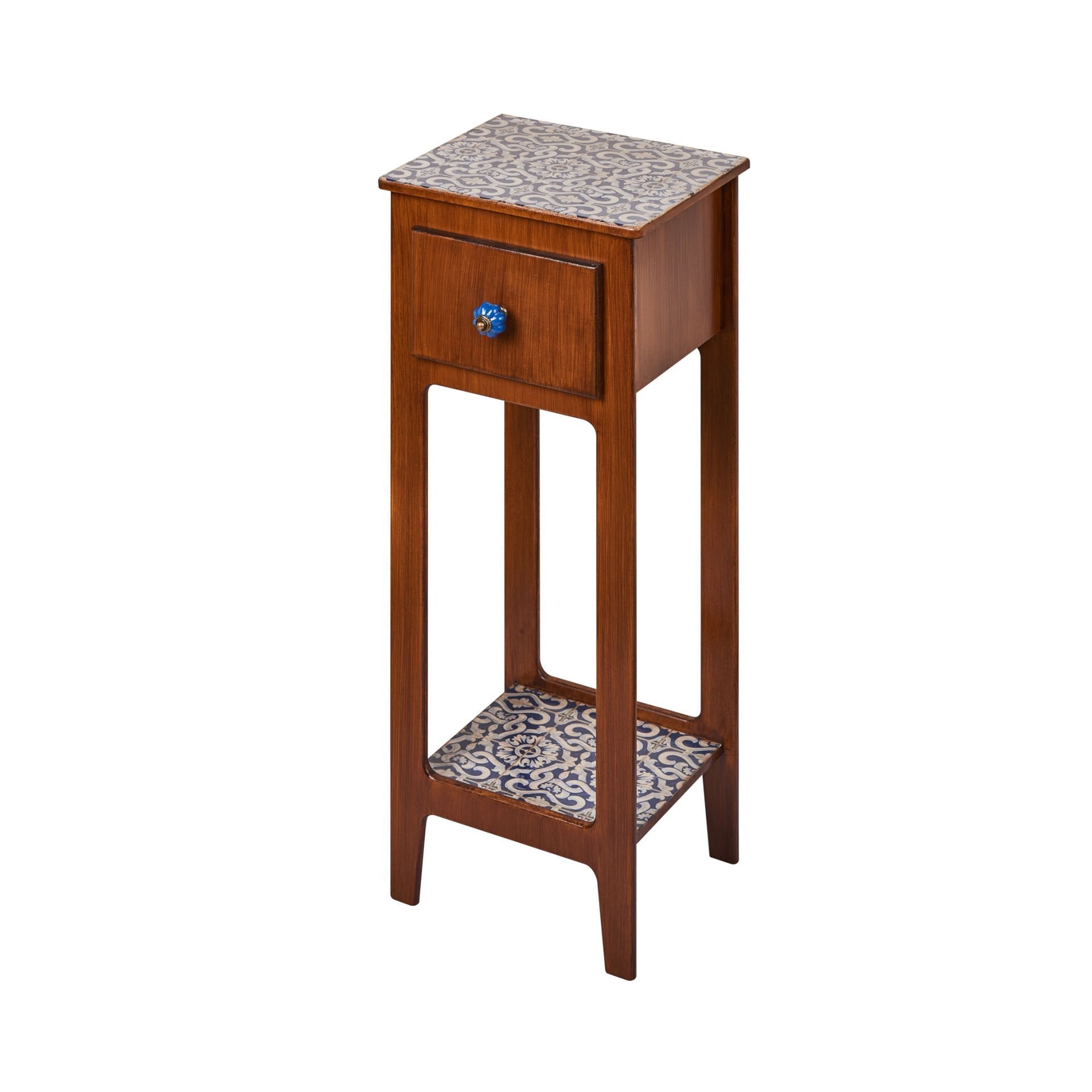 Rustik Mini Komodin masif ahşap dekoratif mini komodin