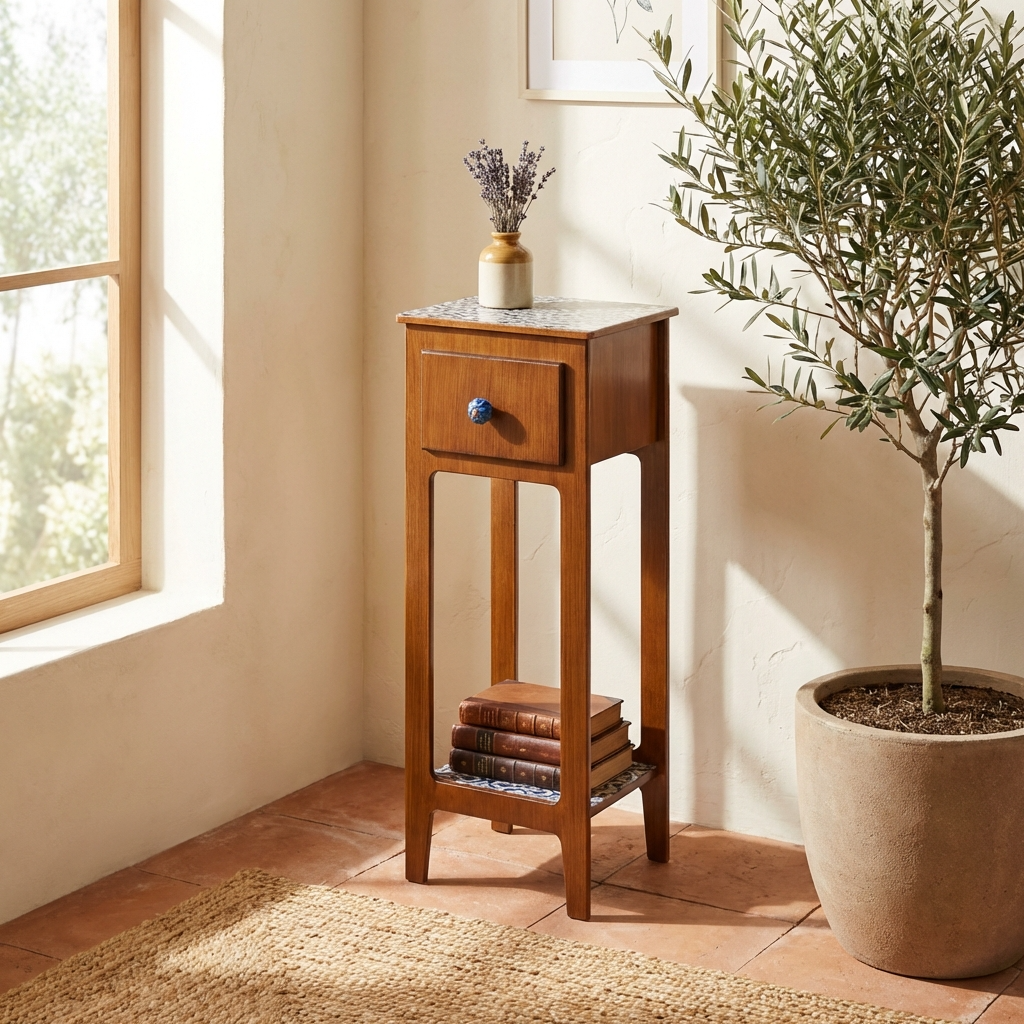 Rustik Mini Komodin dar alanlar için rustik komodin